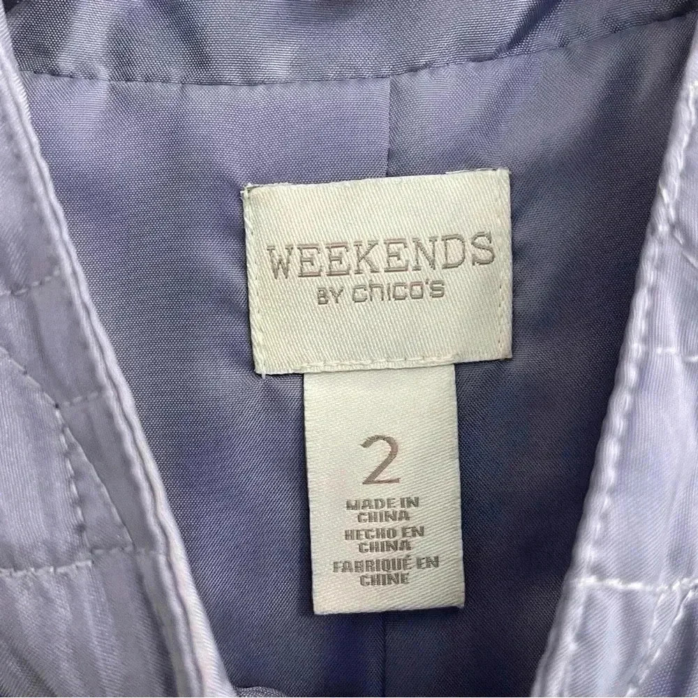 Quilted Vest | Weekends by Chico’s (Light Violet Color) - Picture 5 of 9